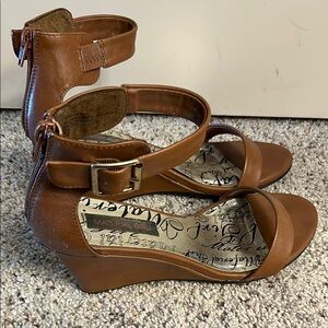 Madden Girl Women's Brown Wedge Sandals